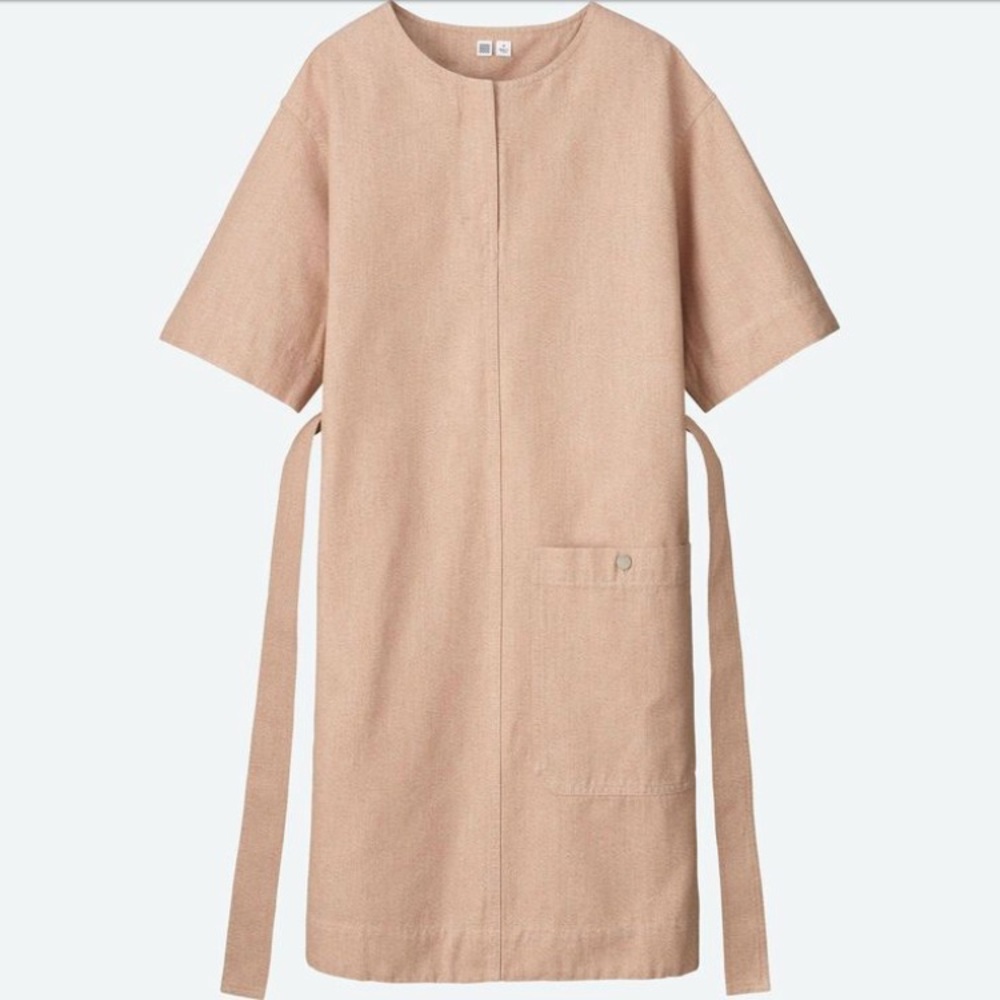 Uniqlo Tan Short Sleeve Dress